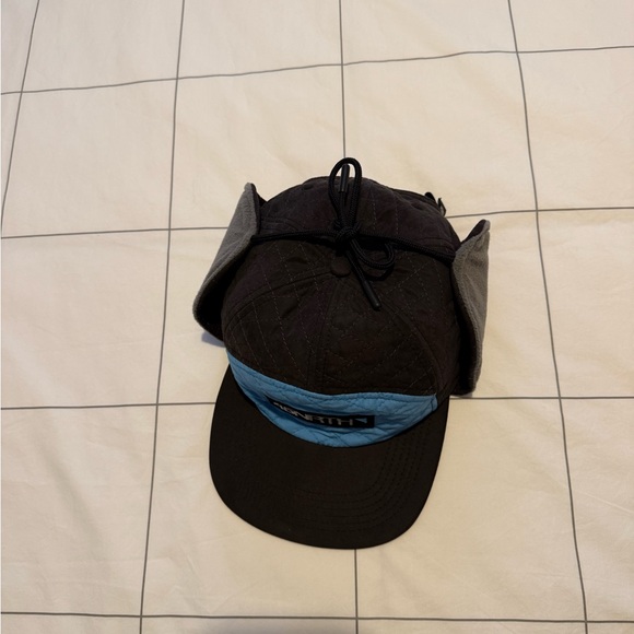 Blue and Black Quilted Cap - Picture 4 of 4